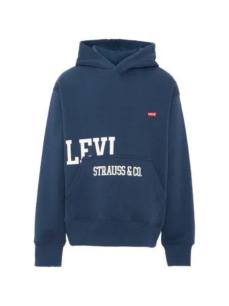 Bluza z kapturem dziecięca Levi's niebieska