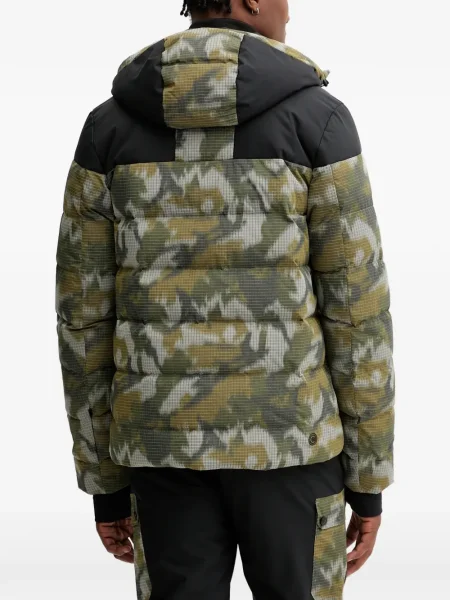 Geacă Colmar cu glugă cu model camuflaj verde