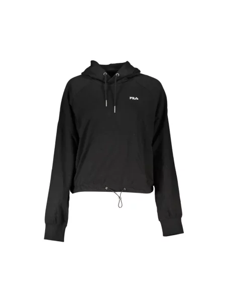 Bluza z kapturem Fila o krotszym kroju czarna