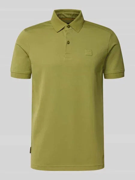 Koszulka polo o kroju slim fit z detalem z logo Pme Legend zielona