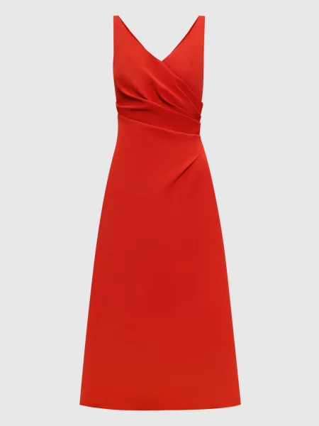Платье миди Ermanno Scervino красное