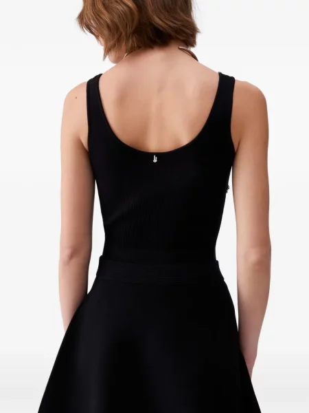 Haftowany sweter Liu Jo czarny