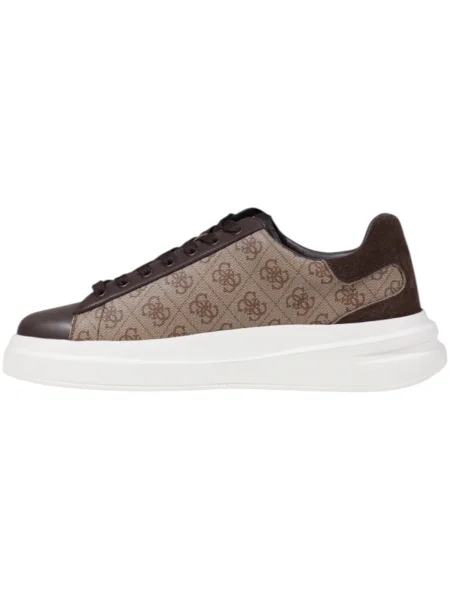 Guess Sneakers tornacipő ELBA bőr hozzáadásával barna