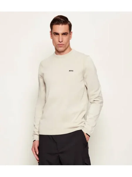 BOSS GREEN Pulover KN_Ever-X CN | regular fit bej