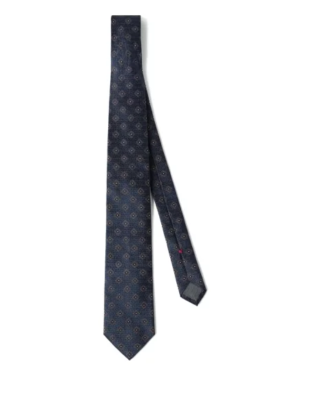 Cravată Brunello Cucinelli din jacard albastru