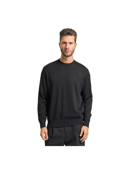 Lekki sweter Armani Exchange elegancki czarny
