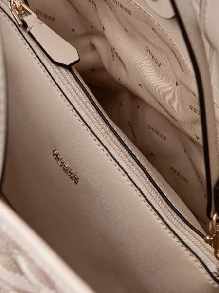 Кожаная сумка шоппер Guess