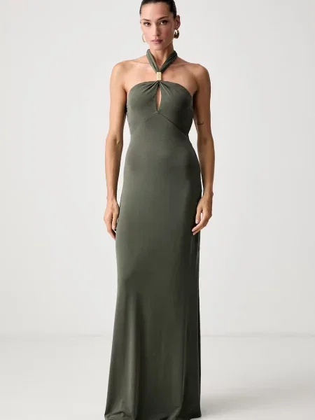 Marciano by Guess rochie halter cu modal SORAYA verde