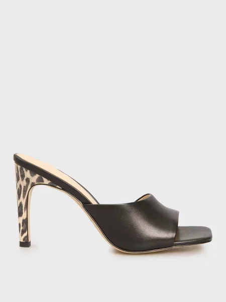 Кожаные мюли Prpy черные