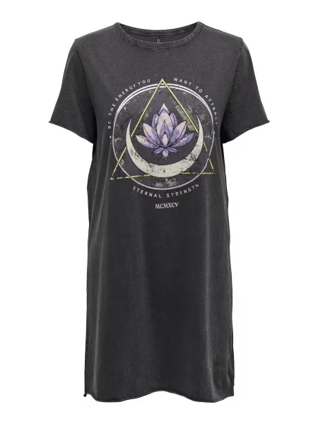 ONLY Obleka meta / sivka / črna bela