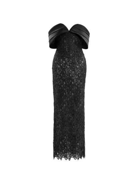 Rochie midi Saiid Kobeisy până la genunchi de costum negru