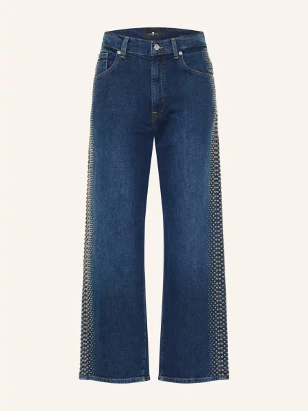 7 For All Mankind Rovné Džíny Stovepipe S Cvočky revolt