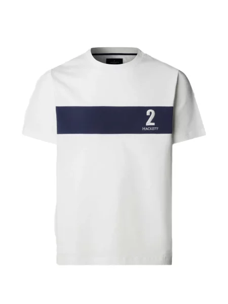 Tricou Hackett London clasic alb