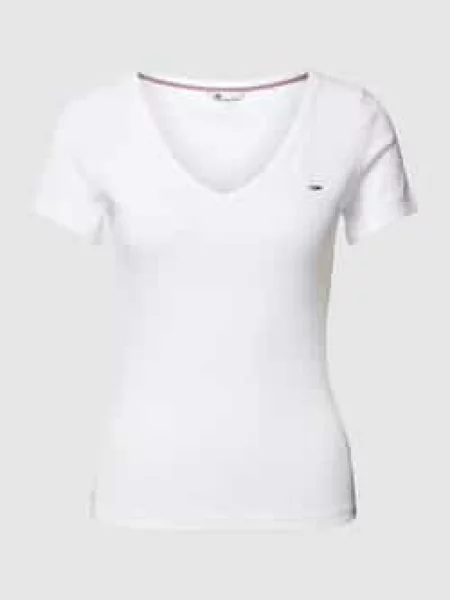 Tommy Jeans Koszulka Kobiety jednolity S biały