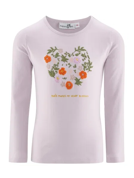 Happy girls Tricou / verde kiwi / mov pastel / portocaliu galben