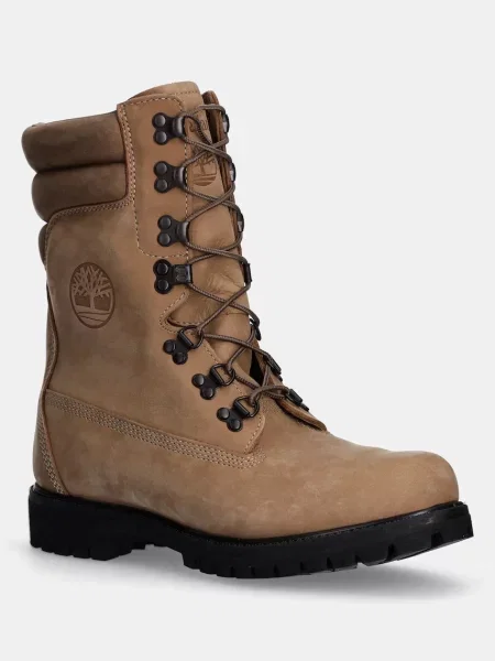 Timberland pantofi din nubuc Premium Tall Lace bej