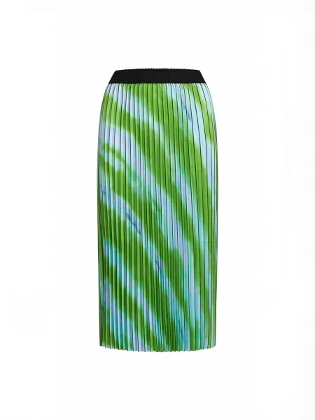Coster Copenhagen Fustă Pleated albastru / verde negru