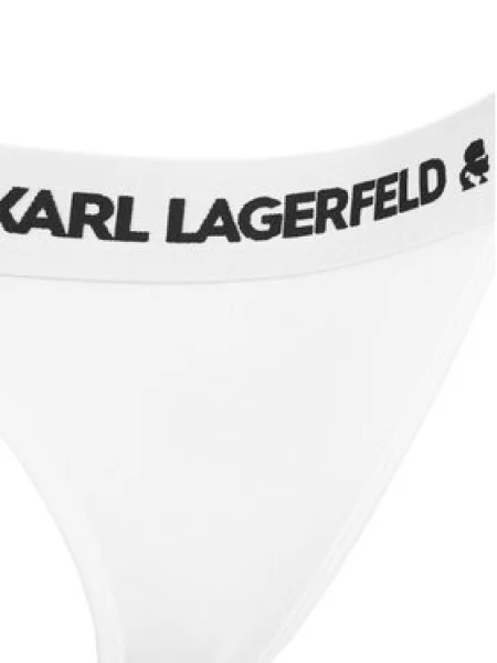 Karl Lagerfeld Moteriškos kelnaitės juoda balta