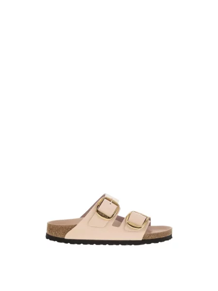 Klapki Birkenstock na sprzączkę różowe
