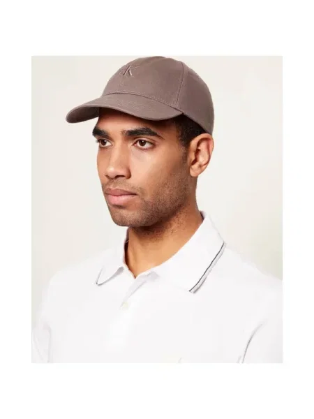 Baseball sapka Calvin Klein Monogram Embroidery Baseball Cap szürke