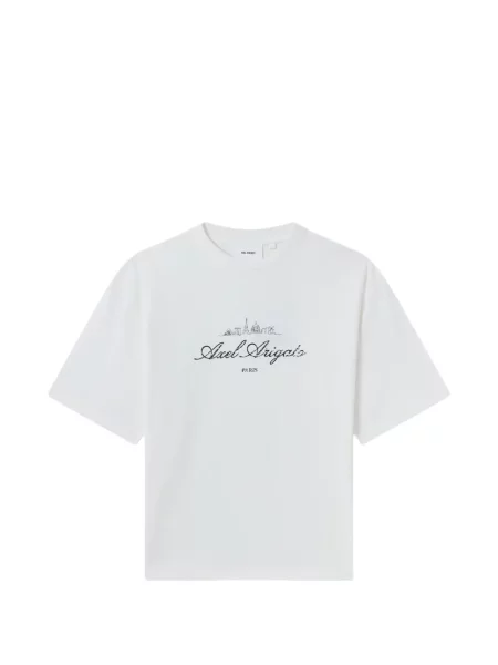 Tricou Axel Arigato cu imagine alb