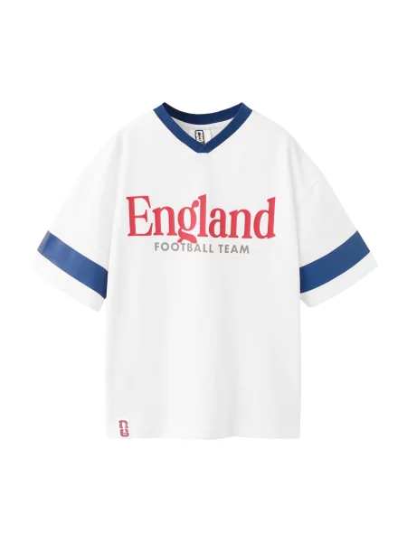 MANGO KIDS Tricou FIFAEN albastru cobalt / roșu carmin alb