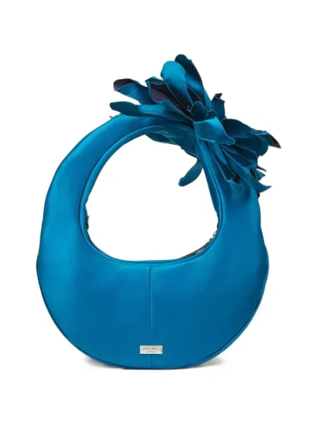 Satenska torba hobo Jimmy Choo plava