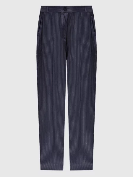 Штани в смужку Marina Rinaldi сині