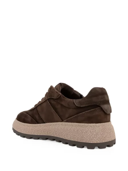 Szarvasbőr platform talpú sneaker Linda Baumann barna