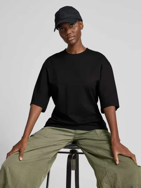 T-shirt o kroju oversized z mieszanki Filippa K czarna