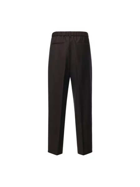 Spodnie Jil Sander brązowe