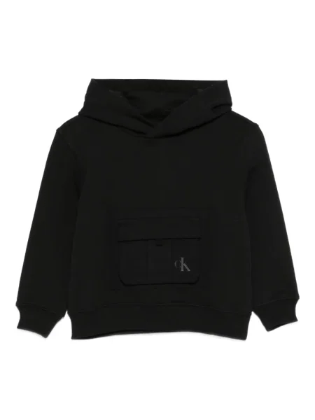 Bluza z kapturem dziecięca Calvin Klein czarna