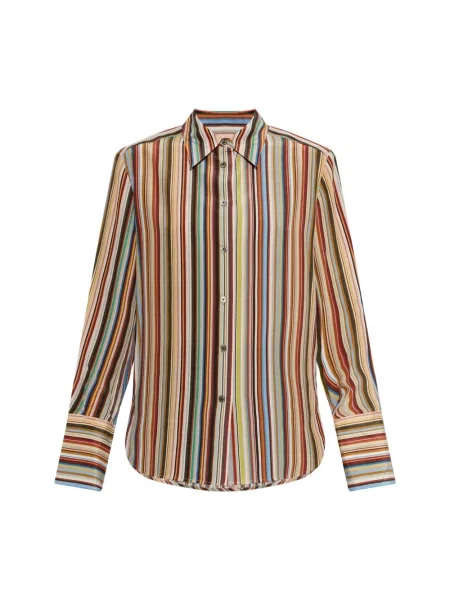 Koszula Paul Smith w paski z paskiem