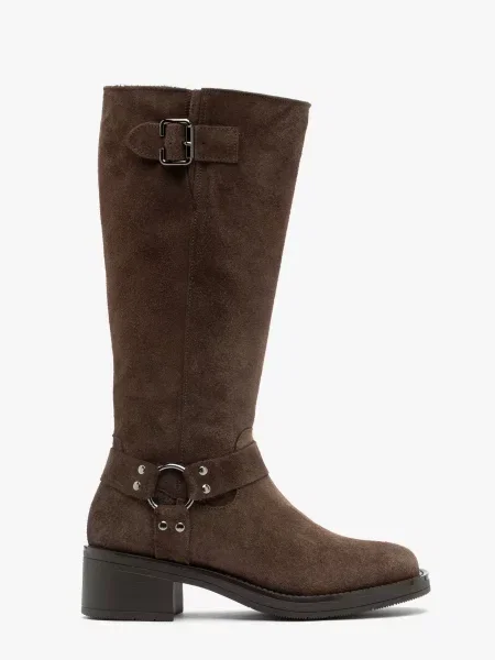 Замшевые сапоги Rylko коричневые