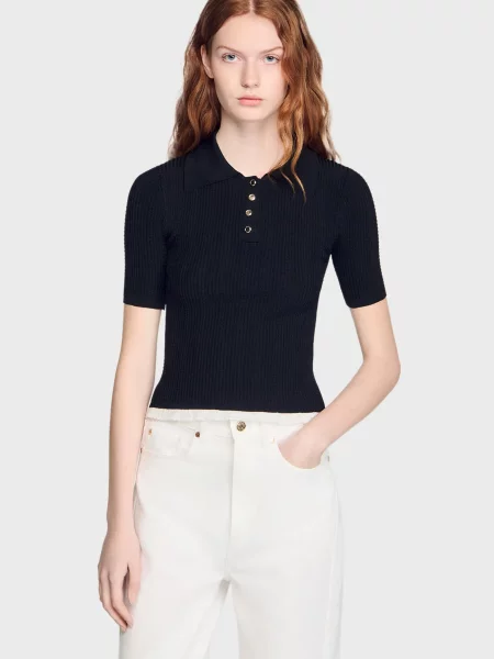 Топ Sandro чорний