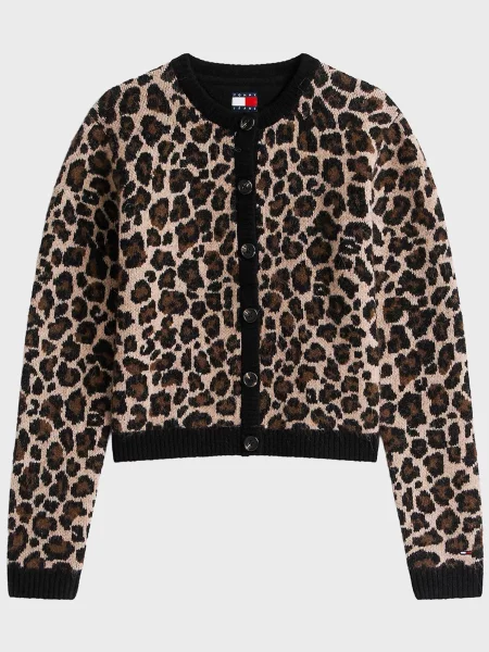 Леопардовий кардиган Tommy Jeans