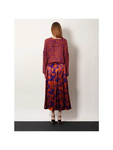 Spódnica midi Dries Van Noten w kształcie litery A