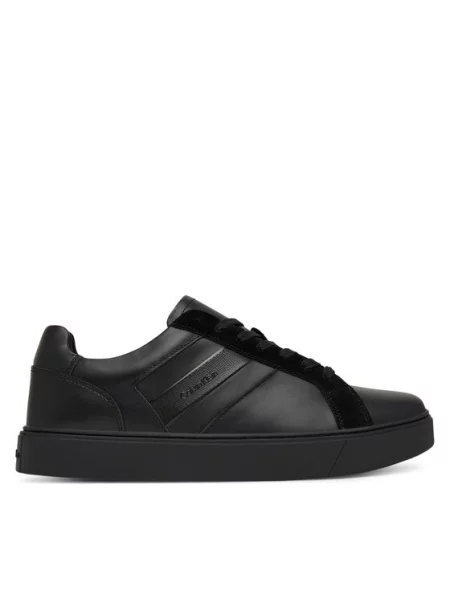 Calvin Klein Superge Classic Cupsole Laceup Tape črna