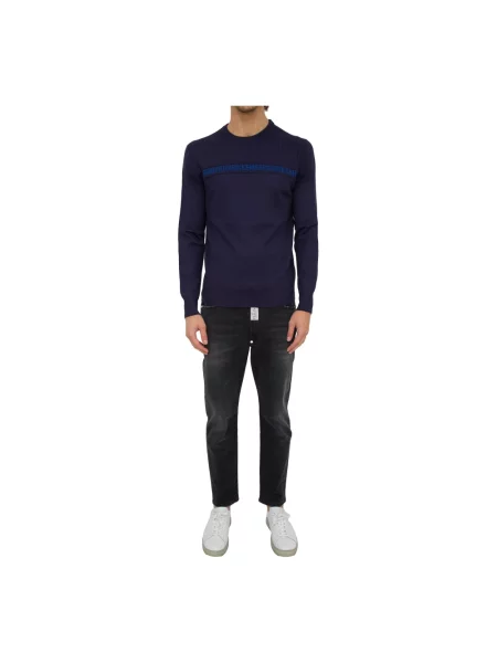 Sweter Bikkembergs casual niebieski