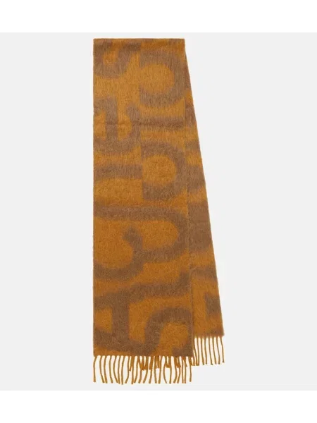 Fular Acne Studios de lână maro