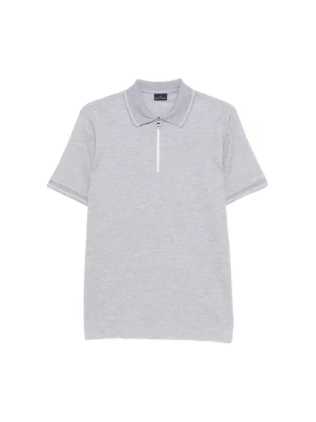 Koszulka polo Paul & Shark z krótkim rękawem szara