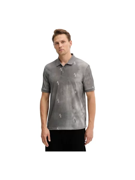 Koszulka polo Armani Exchange szara