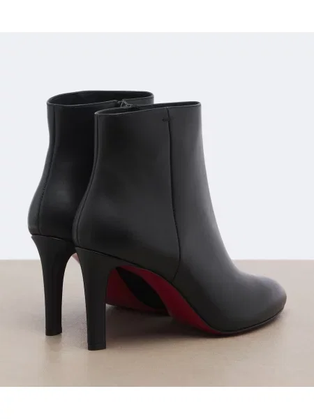 Buty do kostki Christian Louboutin skórzane czarne