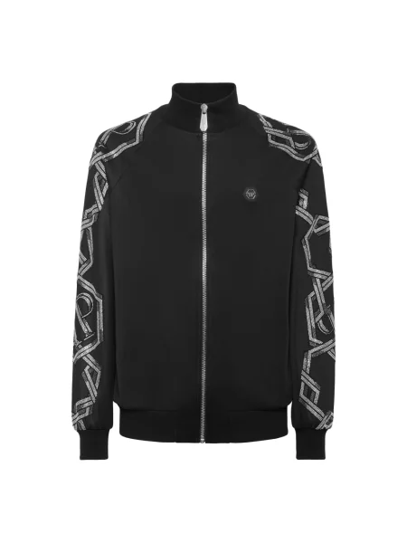 Kurtka Philipp Plein do biegania czarna