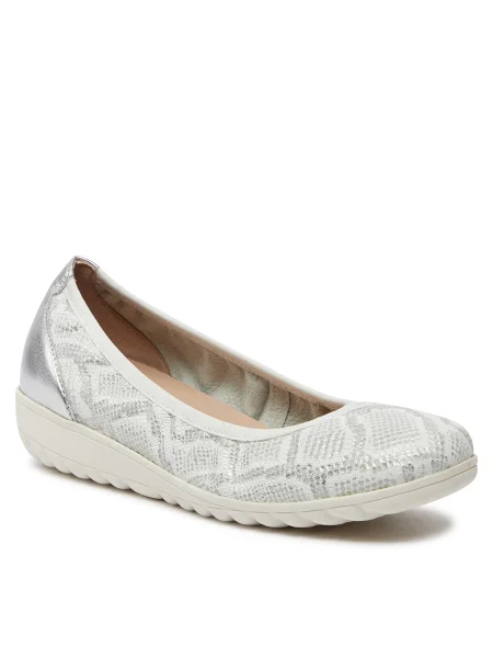 Pantofi Caprice argintiu