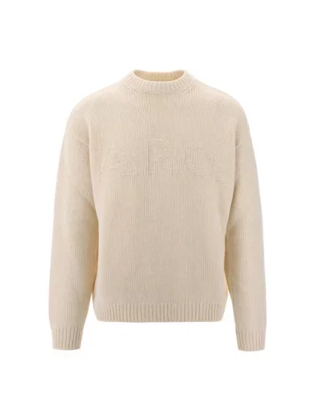 Sweter A.p.c. wełniany beżowy