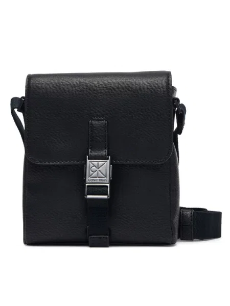 Calvin Klein Мъжка чантичка Emblem Hw Flap Reporter черен