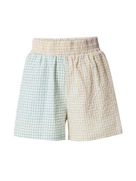 A-VIEW Nohavice mätová / tmavozelená / svetlooranžová / orchideová