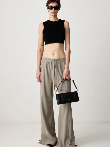 Jean Paul GAULTIER JPG Logo crop top γυναικείο μαύρο