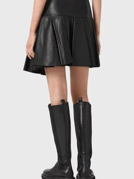 Кожаная юбка Allsaints